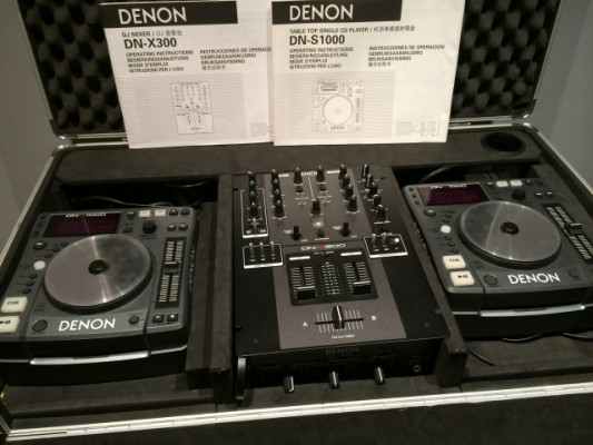 EQUIPO DJ COMPLETO 2 DENON DN-S1000+MIXER DN-X300