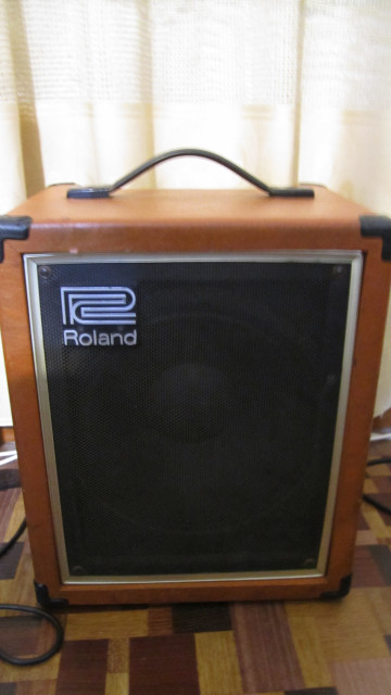 Amplificador bajo antiguo Roland Cube 60 Bass Orange con Eminence Delta Pro