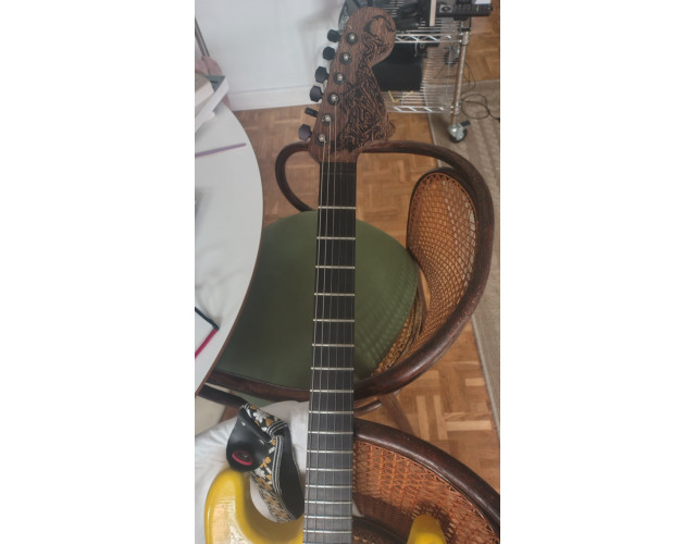 Mastil warmoth wenge/ébano pala strato 70s