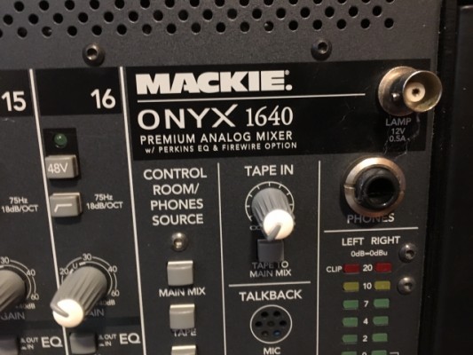Mackie Onyx 1640 FireWire. Graba tus bolos multipista con calidad