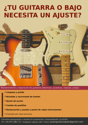 Luthier / Guitar tech Zona , Sevilla, Carmona, El viso y alrededores