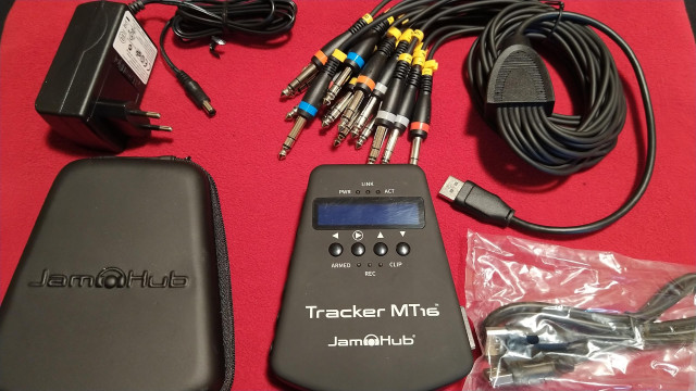 Grabador multipista portatil JAMHUB Tracker MT16 con snake digital