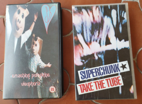 Smashing pumpkins Vieuphoria y Superchunk Take the tube Cintas VHS