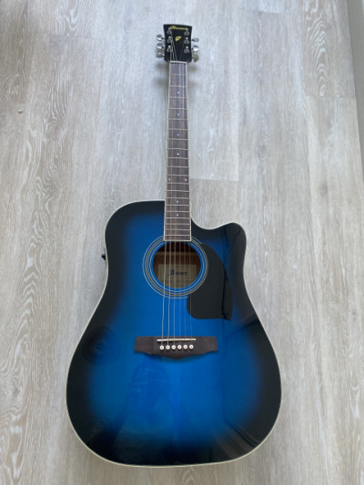 Ibanez PF15ECE-TBS Blue Sunburst