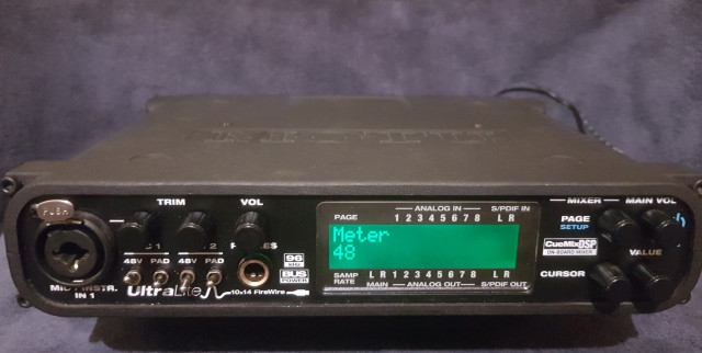 Tarjeta de sonido Motu UltraLite