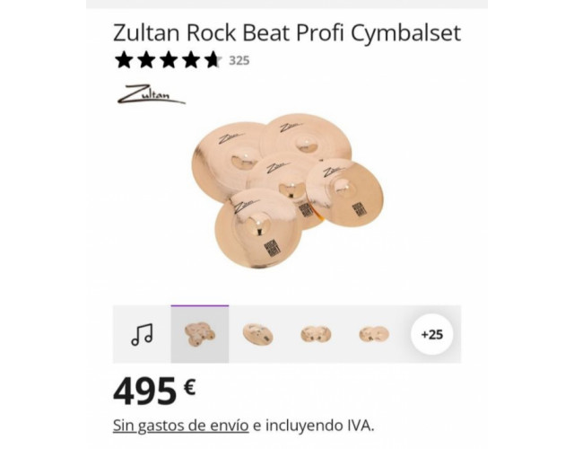 Zultan Rock Beat Profi Cymbalset