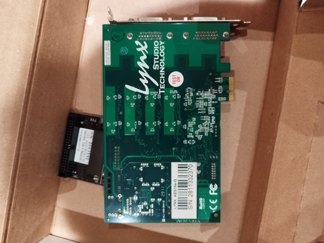 Lynx AES16e Tarjeta PCIe con AES/EBU