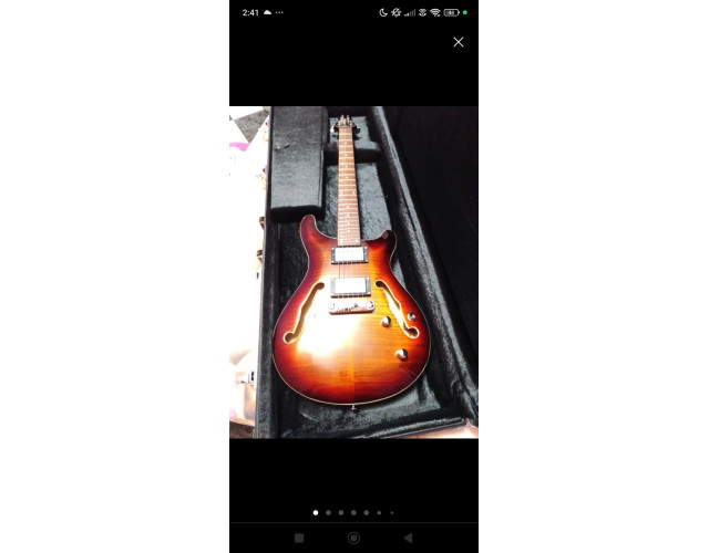 Guitarra eléctrica Harley benton cst24 Deluxe con estuche
