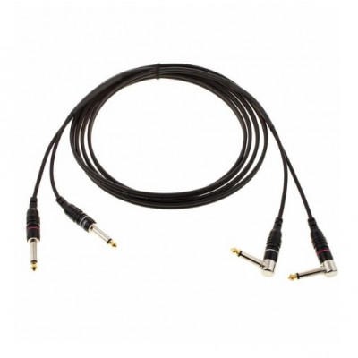 2x SOMMER Cable SC Onyx Twin Jack 3m