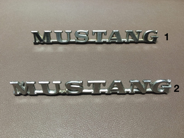 Chapas míticas de coches: Mustang 1965 y 1975, rebajadas!