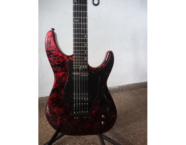 Guitarrra Schecter Sun Valley Super Shredder Sustainiac Red Reign 2021