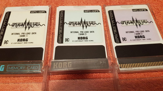 Korg Wavestation - 3 x Internal Pre-load Data Bank Cards