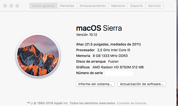 iMac 21,5" Mid 2011