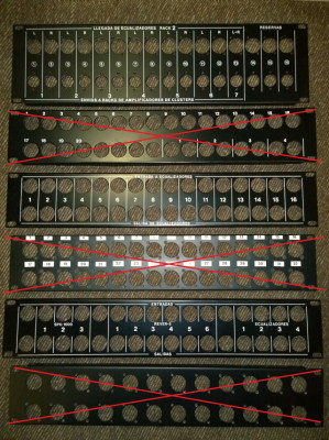 Placa / panel con XLR para rack, de 2U y 3U