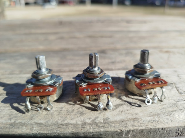 CTS 250 K set potenciometros Fullerton 1983 Fender Stratocaster