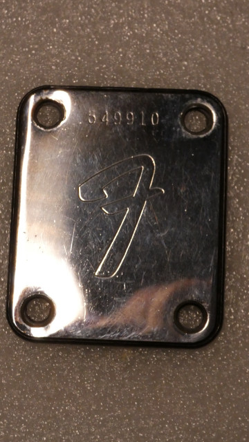 Fender Neck Plate Telecaster original años 70