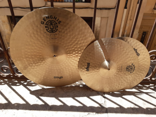 Stagg Genghis 15" hihat y 21" ride