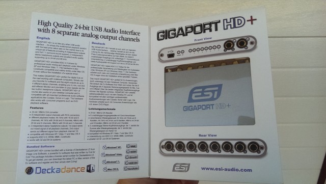 ESI Gigaport hd +