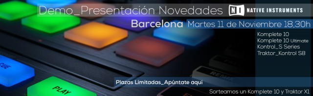 Workshop Native Instruments en microfusa Barcelona – 11 de Noviembre