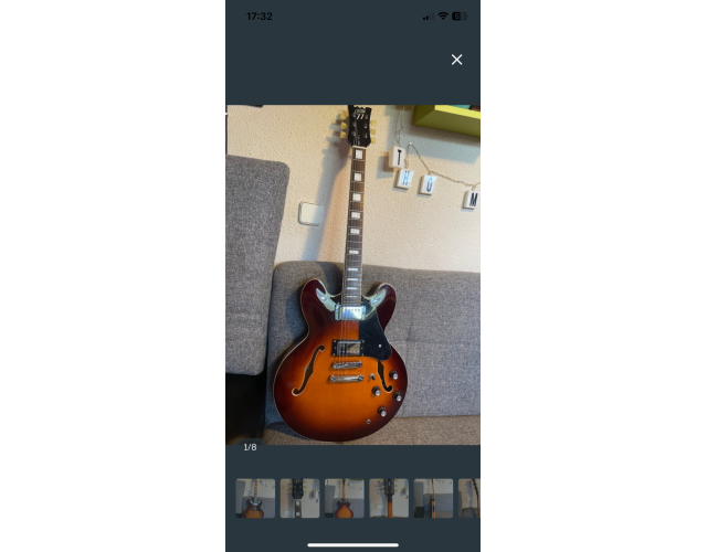 Guitarra Semi-Hollow CUSTOM 77 Needles & Pins