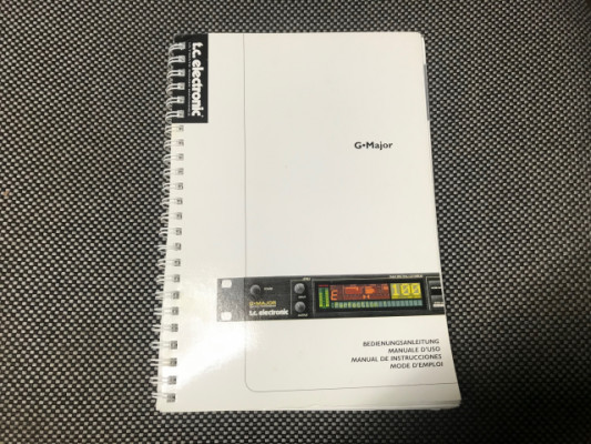 Manual original TC Electronic G-Major