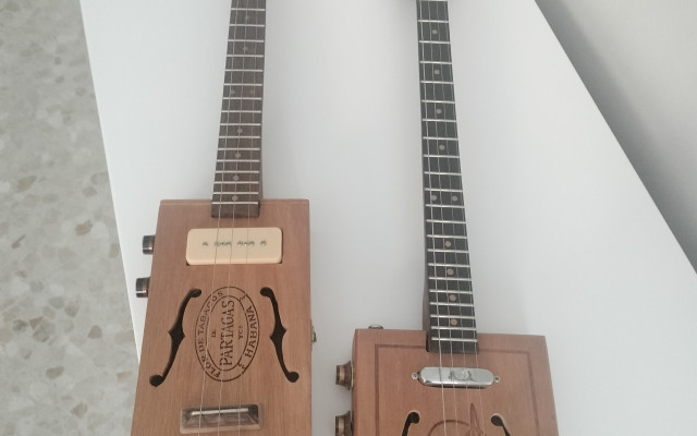 Cigarbox guitar de 3 y 4 cuerdas