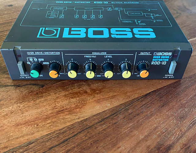 Boss ROD-10 Micro Rack Series Overdrive / Distortion 1980s - Black