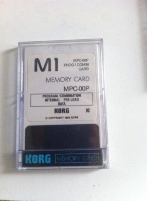 KORG M1 MPC 00P CARD ( HARD TO FIND) VINTAGE