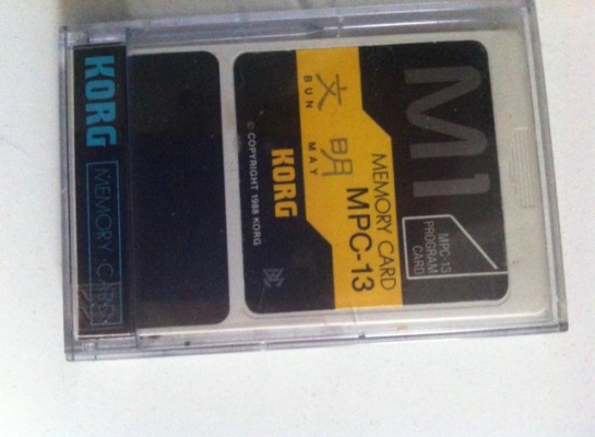 KORG M1 MPC 13 CARD ( HARD TO FIND) VINTAGE