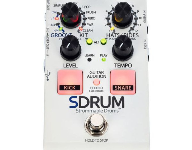 pedal guitarra Digitech SDRUM Strummable Drums
