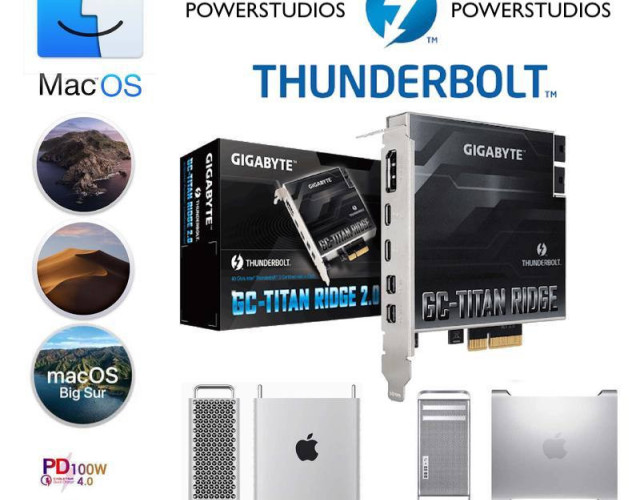 Mac pro GC-Titan Ridge 2.0 Thunderbolt 3 flasheada/ reservado