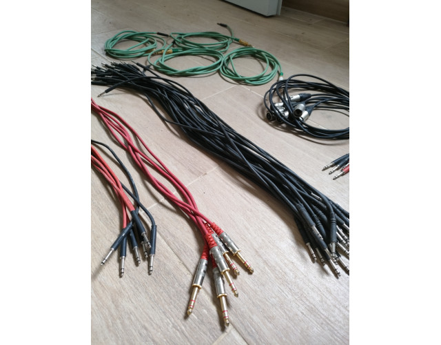 Cables BANTAM (50 unidades aprox) Mogami, Rean...