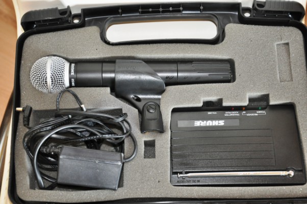 Micrófono Shure SM58 sistema inalámbrico etv58s