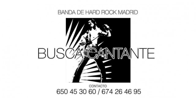 Banda de Hard Rock consolidada de Madrid busca cantante