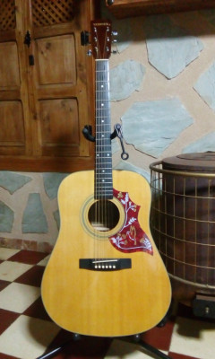 Guitarra acústica hohner hummingbird de 1974