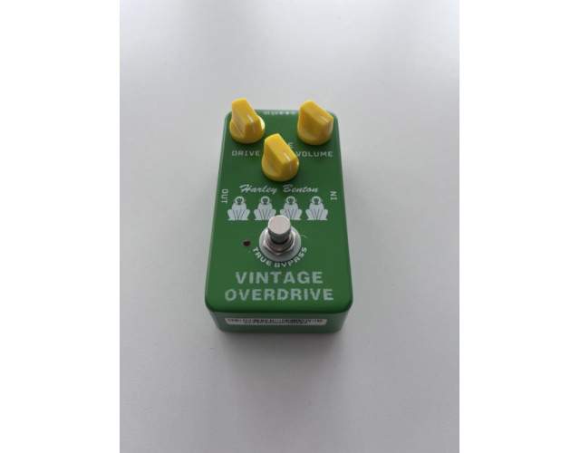 Pedal efectos overdrive guitarra eléctrica vintage