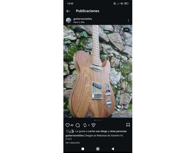 Guitarra de Luthier Vieites