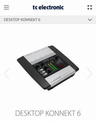 Tarjata sonido TC Electronics Desktop Konnect 6