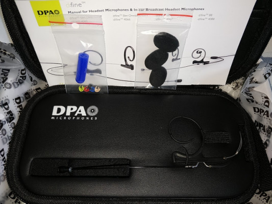 DPA d:fine 66 Micrófono Diadema Omnidirectional Flex Headset NEGRO