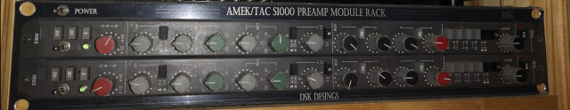 Amek/Tac S1000 preamp module rack