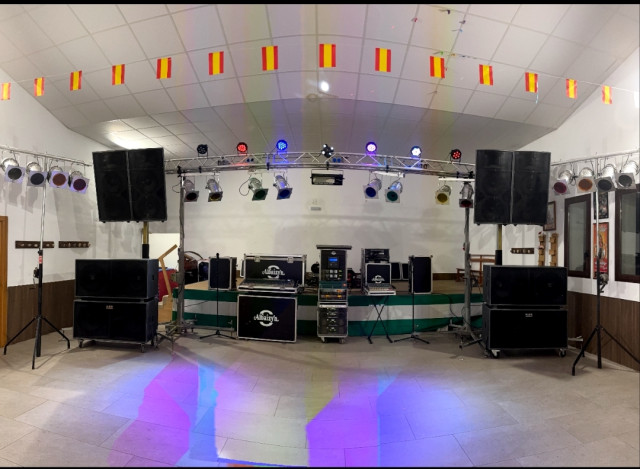 Equipo de sonido completo para directos