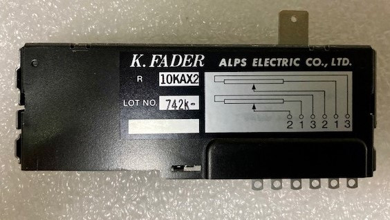 Potenciómetro ALPS K.FADER 10KAx2