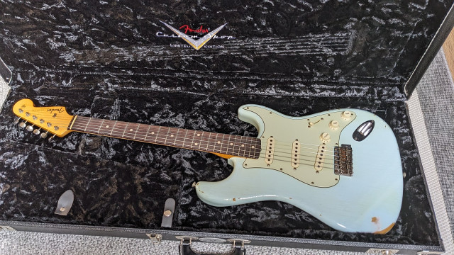 2016 Fender Custom shop Wildwood 10 61 Stratocaster (Relic sonic blue)