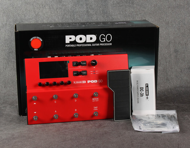 Line 6 pod go limited edition red