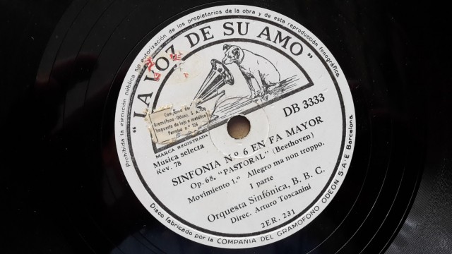 Vinilos antiguos 78 rpm La Voz de su Amo