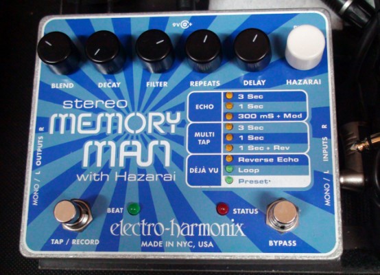 Electro Harmonix Stereo MEMORY MAN With Hazarai