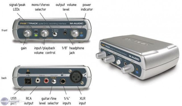 M-Audio Fast Track USB Computer Audio Interface