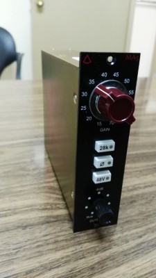 Previo Avedis MA-5 montado en SM Pro Audio Juiceblock 3slot 500 series