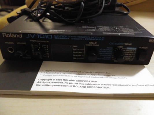 Módulo de sonido sintetizador Roland jv1010