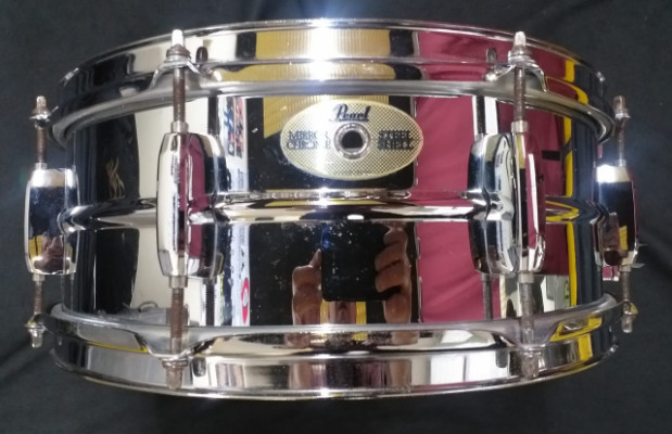 Pearl Sensitone Mirror Chrome Steel Shell  de 14x5'5